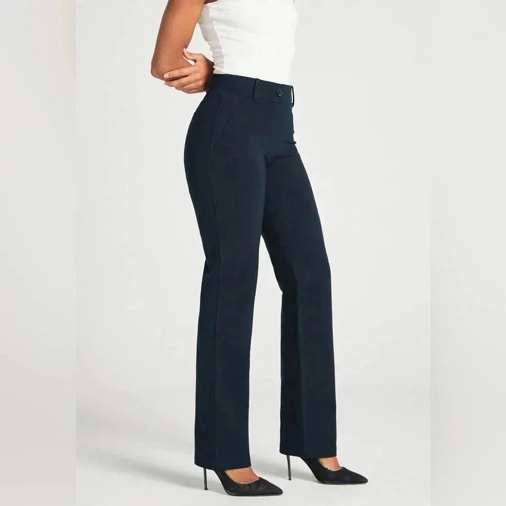 Betabrand mini flare dress pants navy size SP NWOT